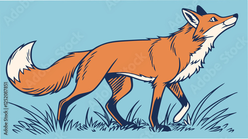 fox in the woods