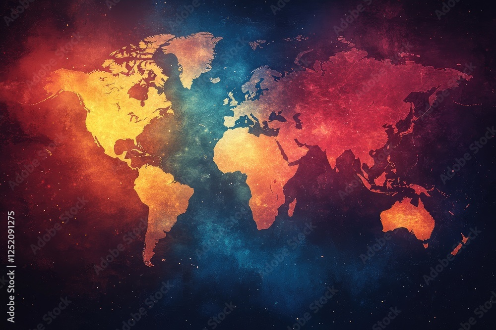 Fototapeta premium Explore Earth's Diverse Continents