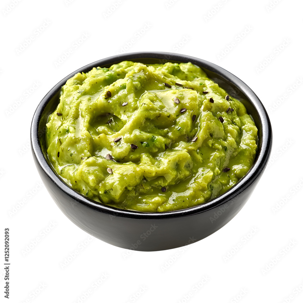 Avocado Chutney Isolated on Transparent Background Avocado Chutney Isolated on Transparent Background