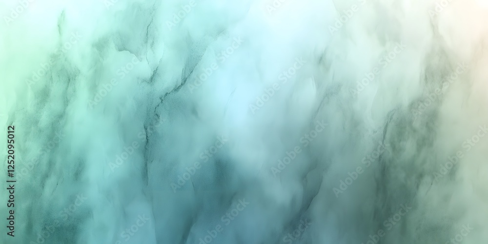 Obraz premium Abstract Watercolor Background: This soft and dreamy abstract watercolor background in calming shades of blue and green, reminiscent of a summer sky or a tranquil sea.