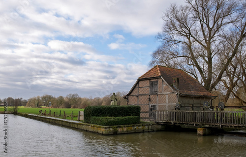 Fürstbischöfliche Kornwassermühle zu Nienborg, Münsterland photo