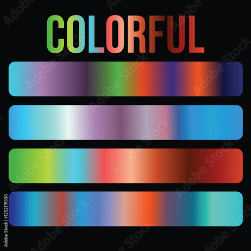Decorative Color Premium Gradient Swatches Colorful Modern Gradients
