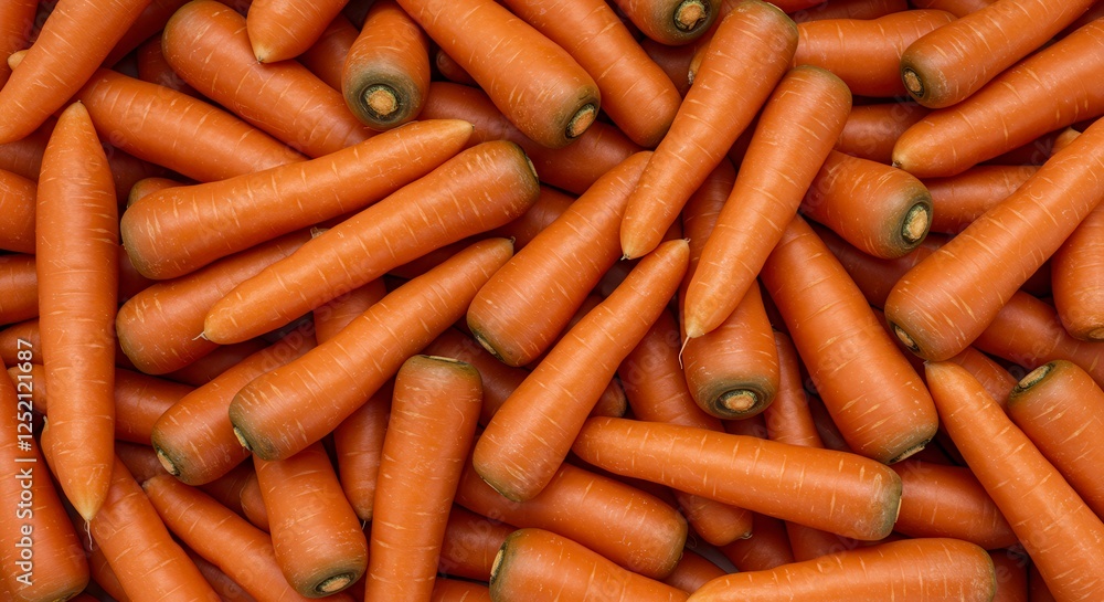Fresh and Healthy Carrots Filling the Frame for a Vibrant Food Background Fresh and Healthy Carrots Filling the Frame for a Vibrant Food Background