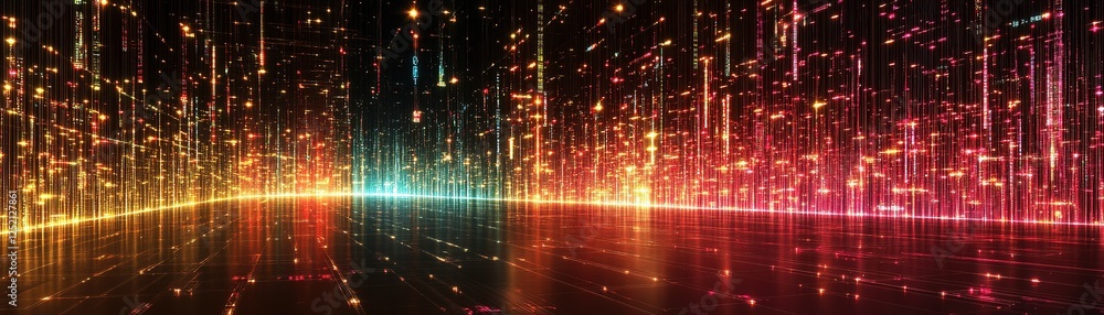 Dynamic light trails showcasing digital art virtual space wallpaper futuristic environment wide-angle perspective Dynamic light trails showcasing digital art virtual space wallpaper futuristic environment wide-angle perspective