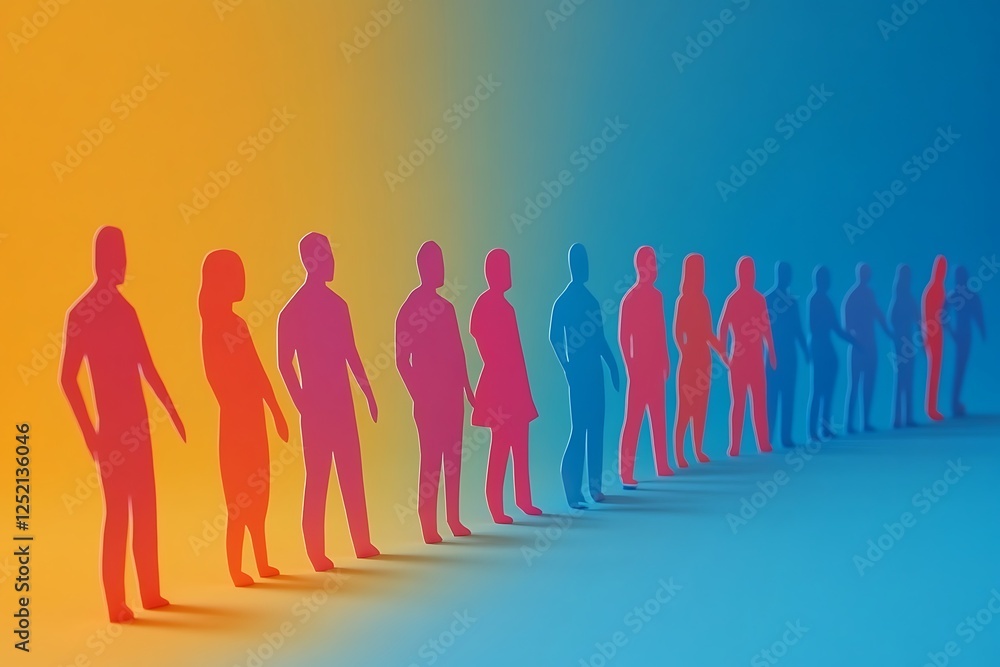 Ascending Figures Gradient Background Unity Ascending Figures Gradient Background Unity