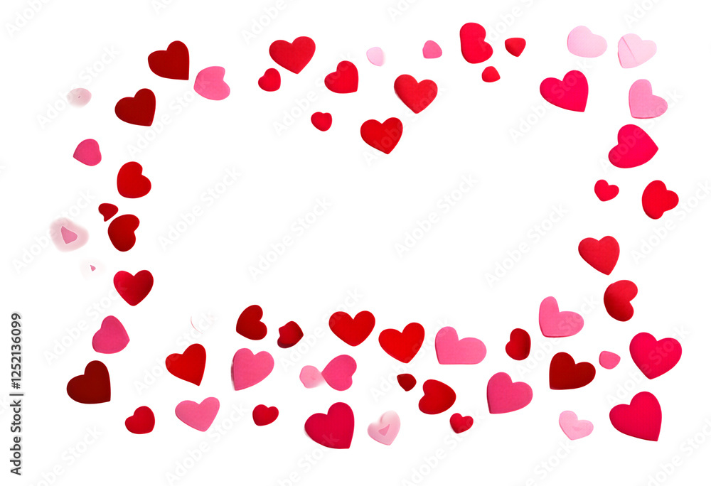 valentine hand-made banner heart modern stylish s february lay background flat love paper red mother creative decoration hearts valentines 14 composition pink greeting happy letter cute day cutouts