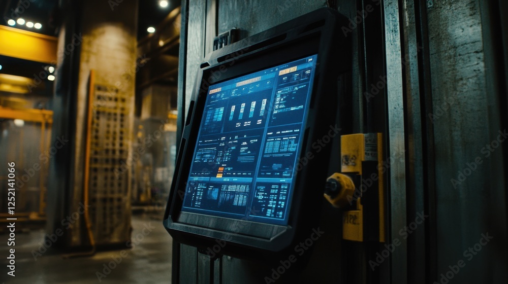 A touch screen interface displaying passfail data in a production facility. A touch screen interface displaying passfail data in a production facility.