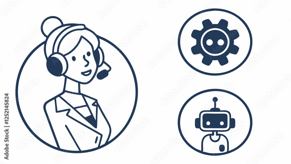 Customer service with a modern approach: Human and AI agents working together Customer service with a modern approach: Human and AI agents working together