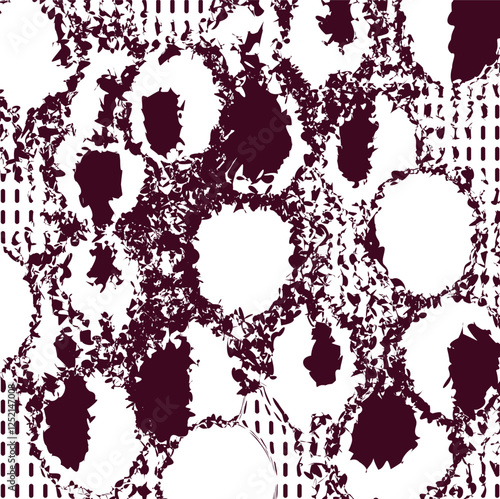 The texture consists of small streaks and distorted areas, similar to molten circular holes after being pierced by shells or bullets.