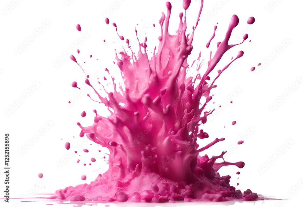 smooth pink isolated flow wet ink artistic fluid white splashing abstract wave motion studio liquid drip dripped background flowing colours paint splattered splash art