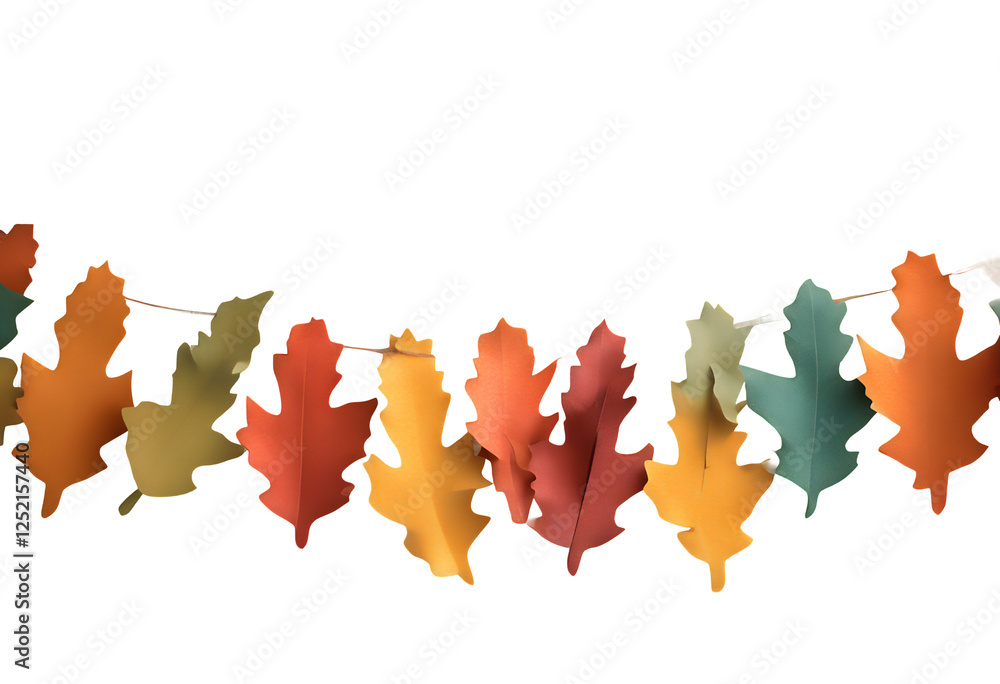 cute cut beautiful style colourful paper country leaf simple fun background autumn decoration decorations wood craft garland colorful leaves whitewashed banner border rustic thanksgiving fall