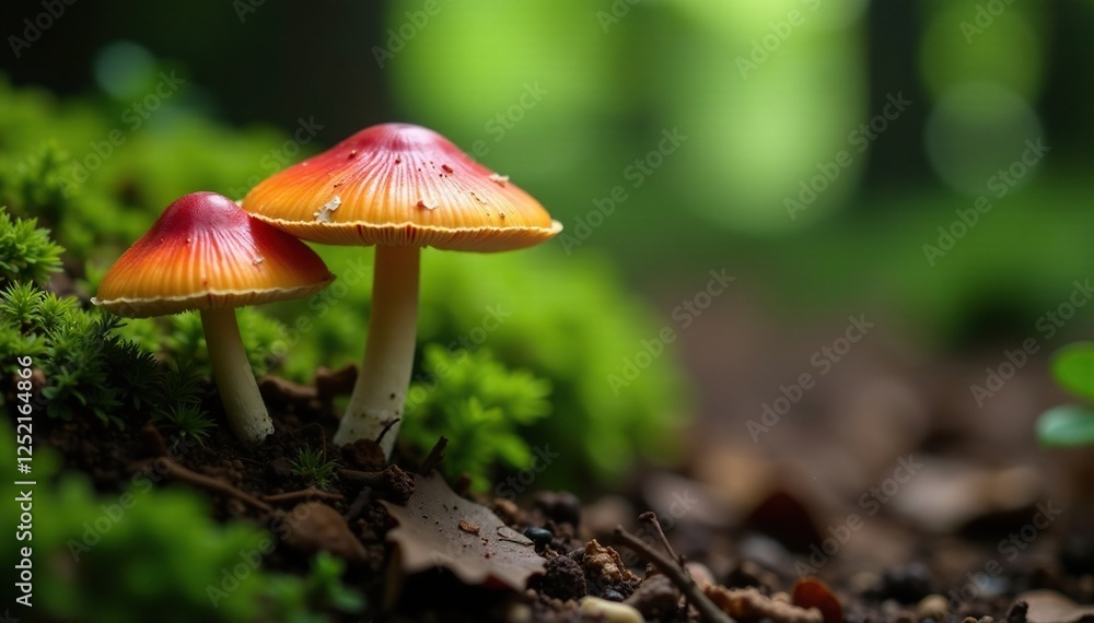 Mushrooms growing in a circle on forest floor, naturalgrowth, organic, nature Mushrooms growing in a circle on forest floor, naturalgrowth, organic, nature