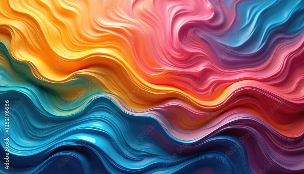 Illustration of mixing paints with gradient vivid colors. Painting with thick layer of paint and brush strokes. 3D colorful liquid artwork. Design for banner poster cover brochure. Illustration of mixing paints with gradient vivid colors. Painting with thick layer of paint and brush strokes. 3D colorful liquid artwork. Design for banner poster cover brochure.