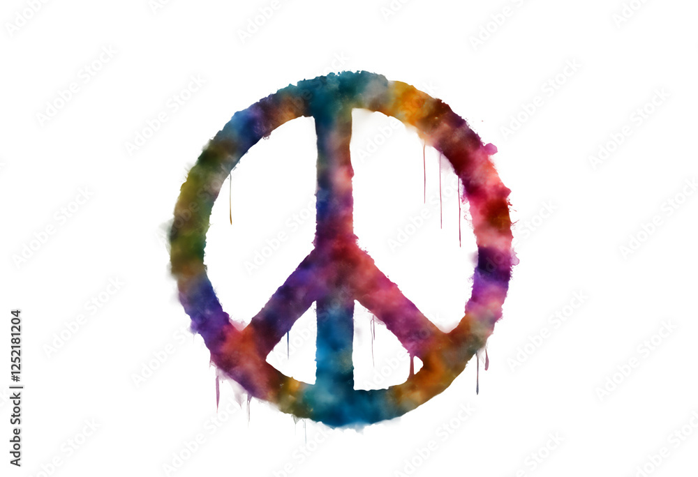 art sign colours colourful child many-coloured isolated illustration vignetting aquarelle signs identity love icon peace watercolor transparent freedom style flower the background pacifism drawing