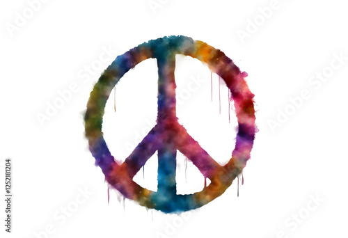 art sign colours colourful child many-coloured isolated illustration vignetting aquarelle signs identity love icon peace watercolor transparent freedom style flower the background pacifism drawing
