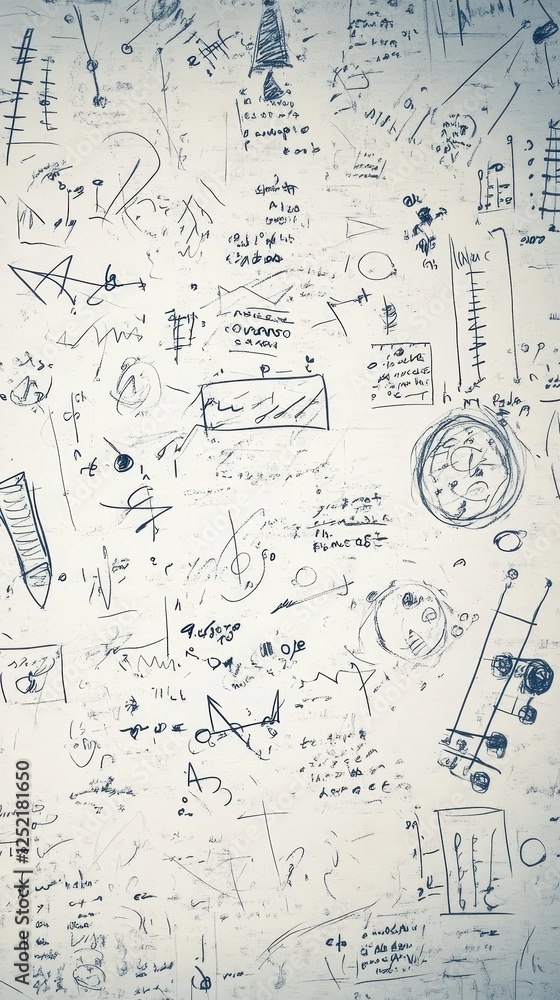 Chaotic collection of scribbled notes doodles and diagrams Chaotic collection of scribbled notes doodles and diagrams