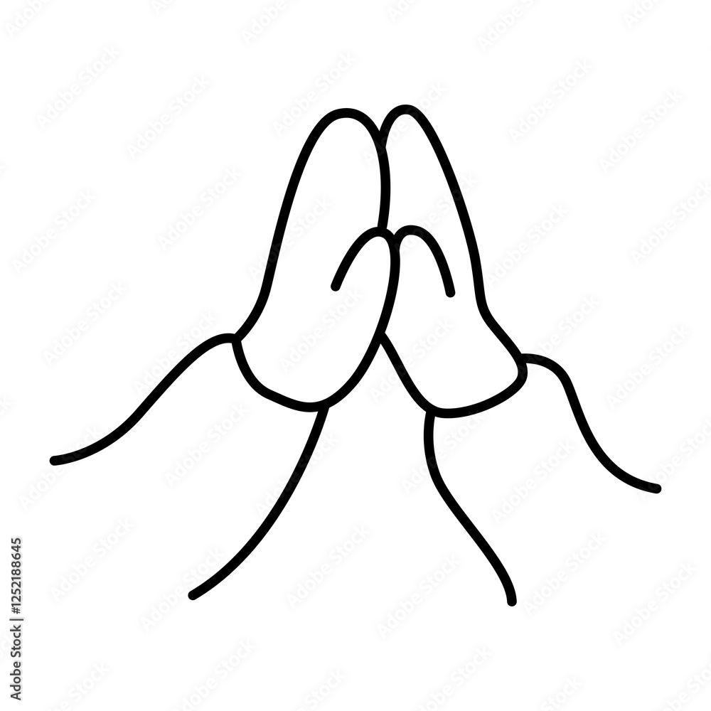 namaste hand doodle transparent background namaste hand doodle transparent background