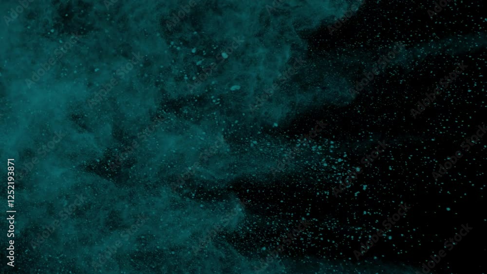 Super Slow Motion Shot of Blue Color Powder Explosion Super Slow Motion Shot of Blue Color Powder Explosion