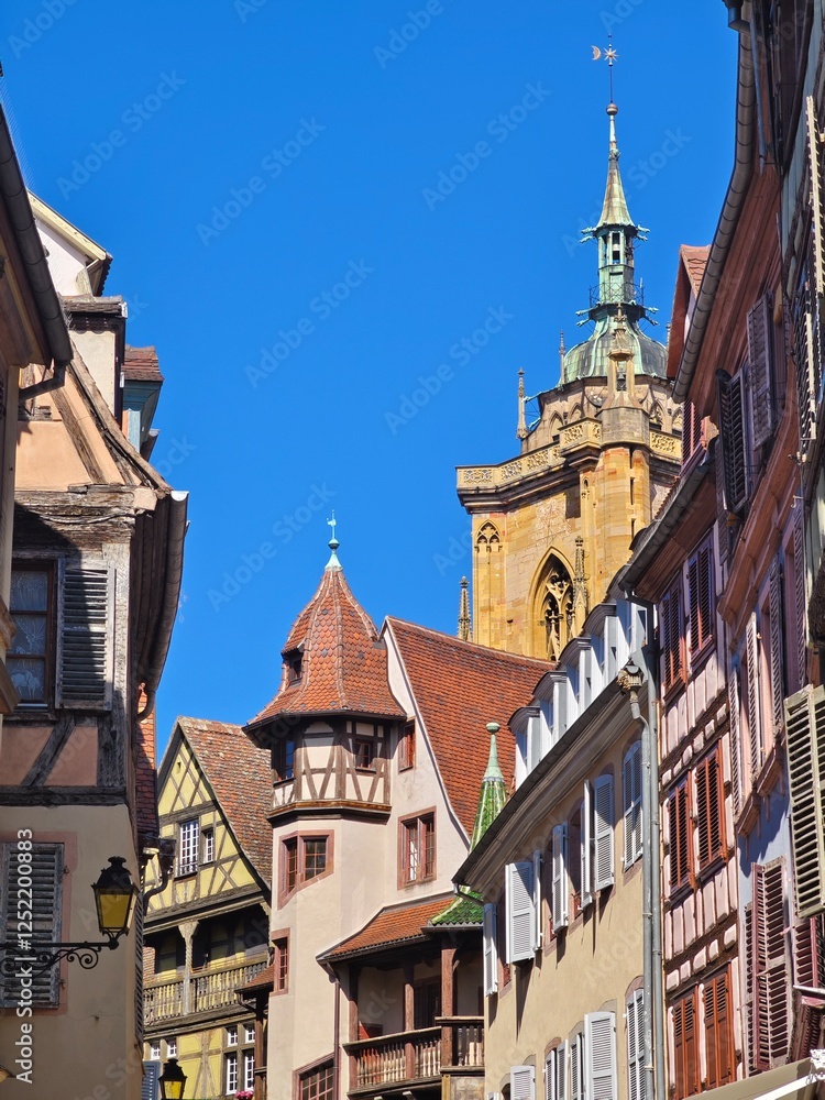 Fototapeta premium Maison Pfister, The prototype for Howl's Moving Castle, in Strasbourg, France