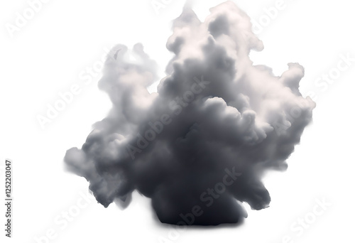 Obraz na płótnie isolated element space flowing wave fog transparent shape fire dust smoke motion texture nobody effect design steam background white wallpaper abstract mist light studio smog graphic cloud w salonie