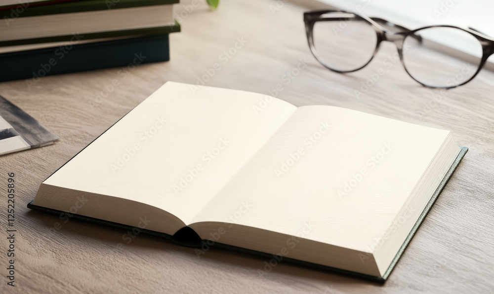The books and glasses on the table The books and glasses on the table