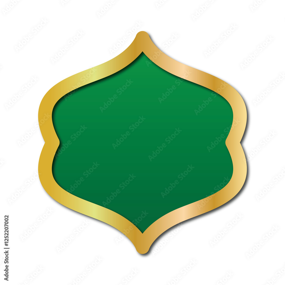 green and gold islamic text box element transparent background green and gold islamic text box element transparent background