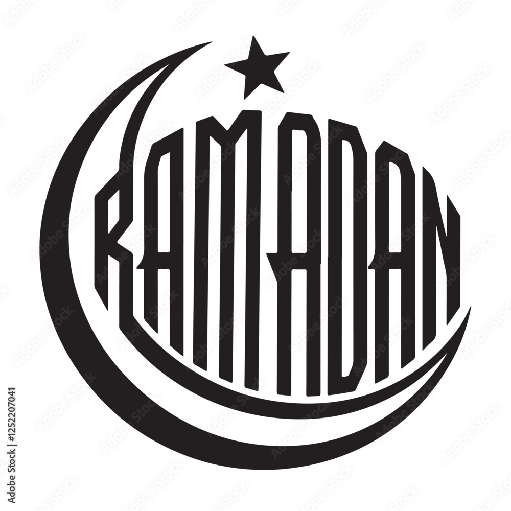 Ramadan Mubarak typography Ramadan Mubarak typography