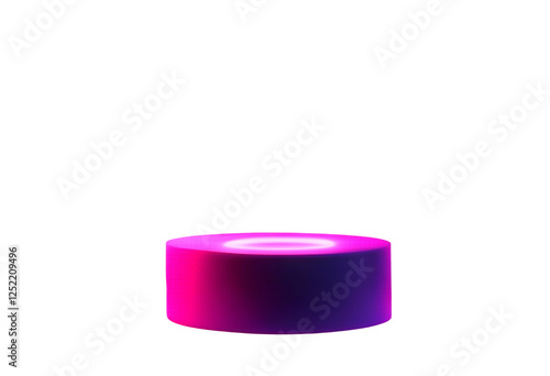 Obraz na płótnie product style neon modern background pastel design copy pink holographic purple cool blank podium graphic ring dark display downloadable three-dimensional space w salonie