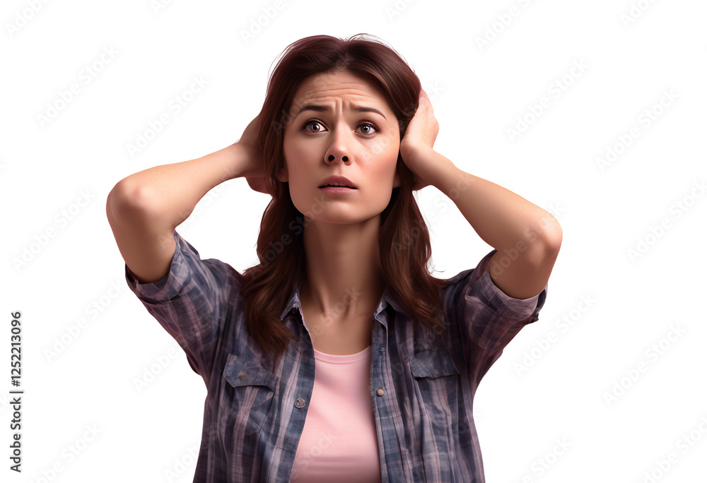 head woman anxiety feeling confusion depression ache hands stressed space doubt emotion self inner confused pink copy stress cephalalgia worried background regret shame concern overwhelmed emotional