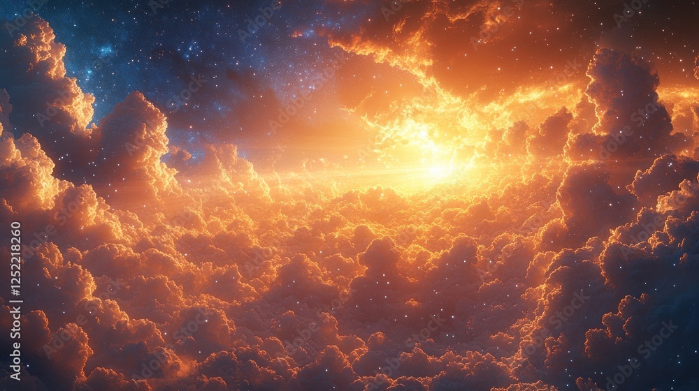Divine Light Illuminating Heaven with Radiant Beams of God's Love and Grace Divine Light Illuminating Heaven with Radiant Beams of God's Love and Grace
