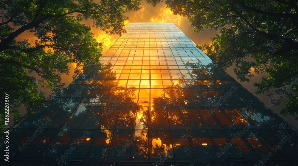 Obraz premium Urban Green Architecture Sustainable Living Future Eco-Friendly Design