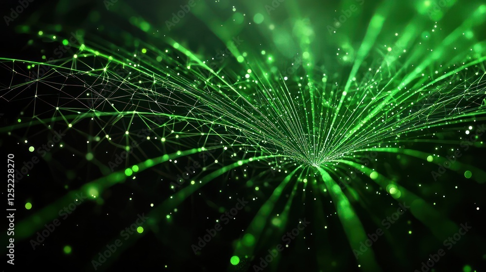 Naklejka premium Abstract Green Technology Background