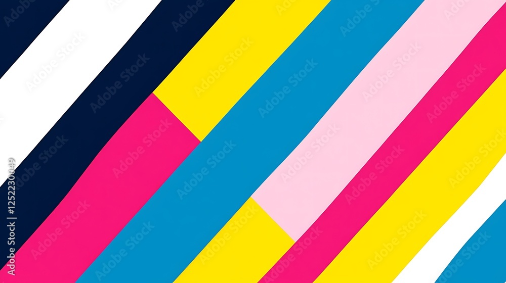 Abstract Diagonal Stripes Bright Color Pattern Design Abstract Diagonal Stripes Bright Color Pattern Design