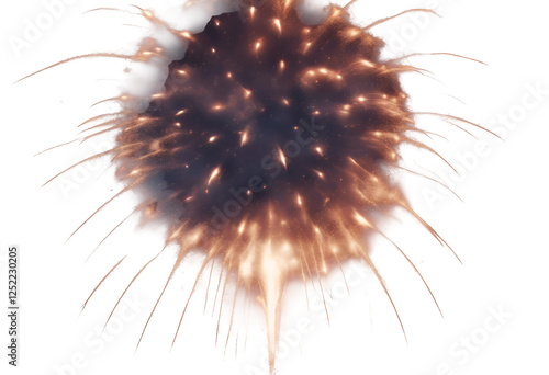 Obraz na płótnie comets fiery disco lamp smoke empty effect fog fireworks wall light textured scene rockets gas background concept details shiny stage glow tails stars explosion elements night space outer party w salonie