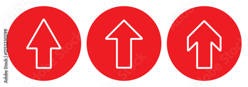 Scrolling arrow sign. Swipe up button icon. Landing page scroll symbol. Classic flat style. Simple swipe up icon.