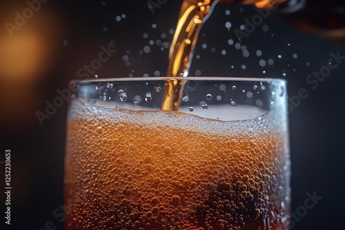 Wallpaper Mural Pouring Soda Into Glass With Bubbles Torontodigital.ca