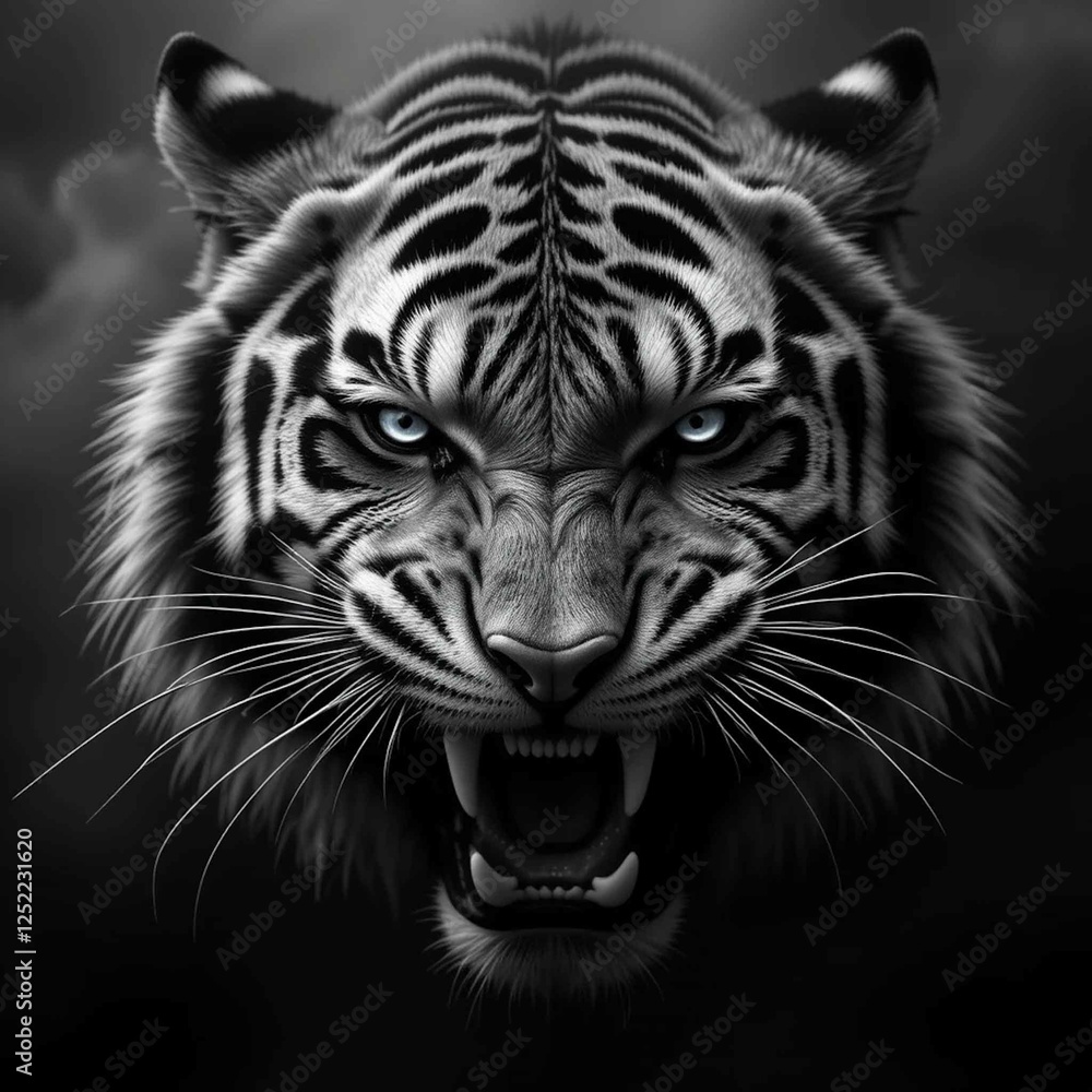 head of tiger head of tiger