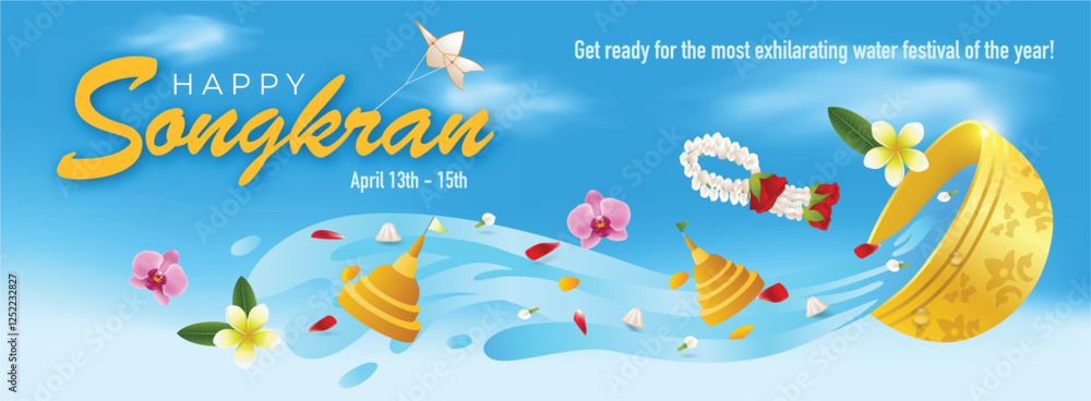Splash into the Songkran Festival Banner Splash into the Songkran Festival Banner