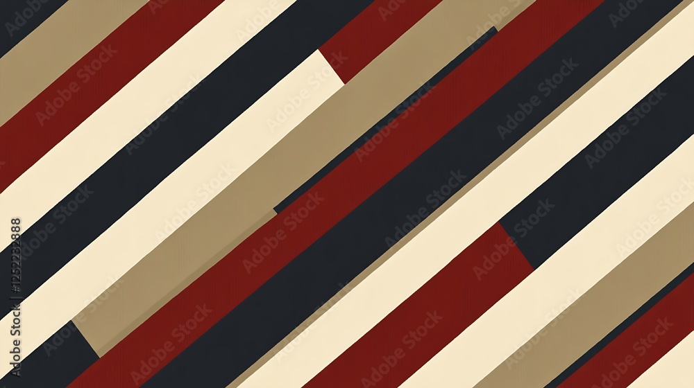 Abstract Diagonal Stripes Pattern in Red Beige and Black Abstract Diagonal Stripes Pattern in Red Beige and Black