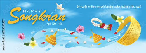 Splash into the Songkran Festival Banner