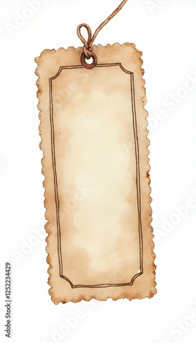 scrapbooking textured design watercolour free color beige draw element atic hand sign ticket object pattern hand decoration print drawn entry single cutout white paper backdrop ticket paper blank