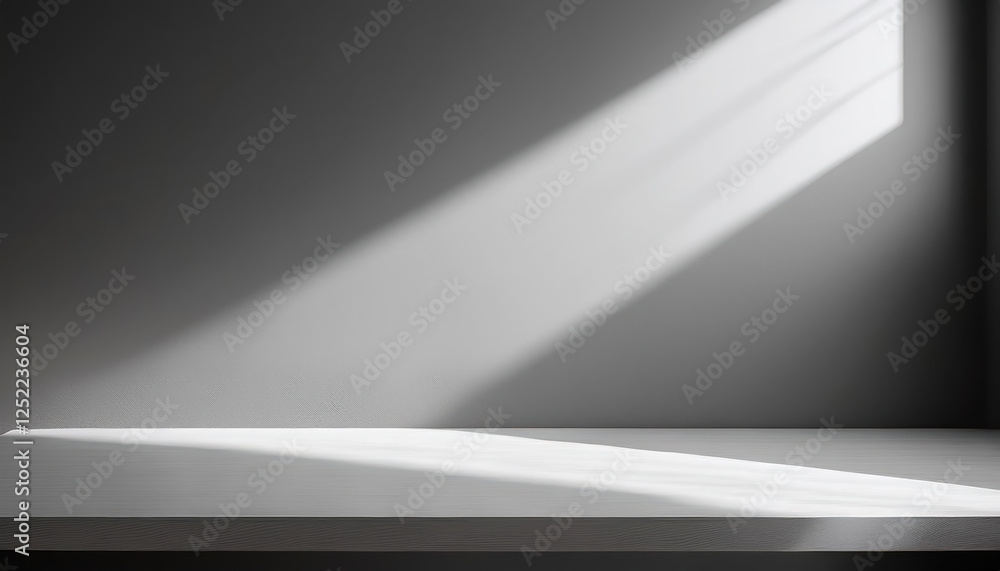 Elegant gray backdrop with soft ambient lighting and gentle shadows Elegant gray backdrop with soft ambient lighting and gentle shadows