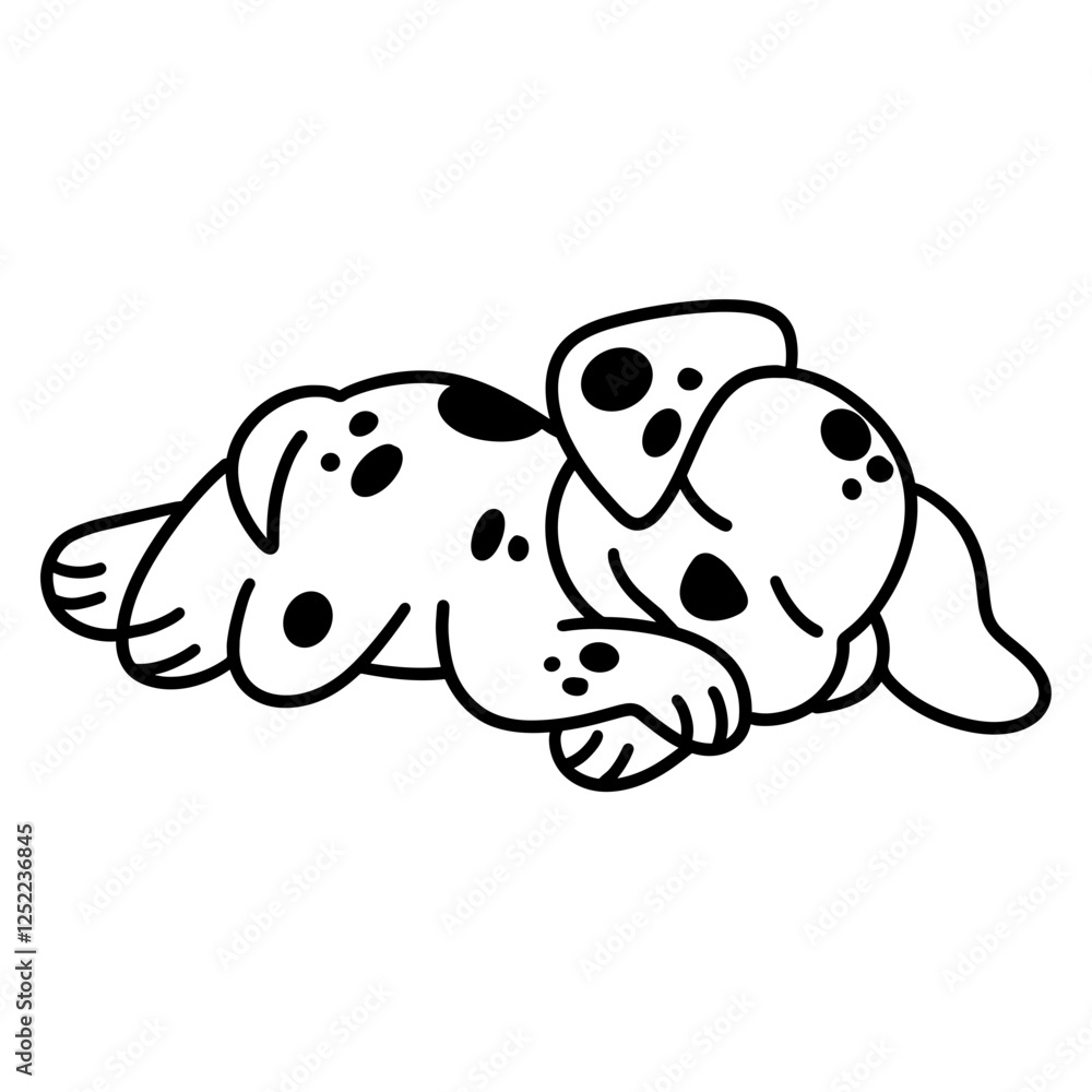 Fototapeta premium cute dog icon illustration