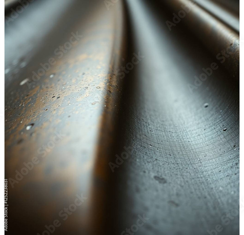 close up of a metal plate