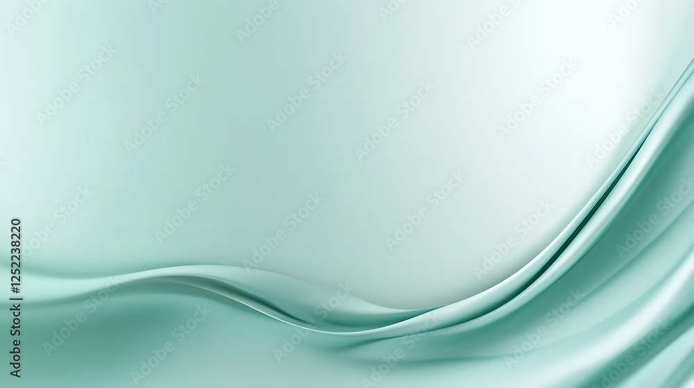 Abstract Teal Swirling Fabric Background Design