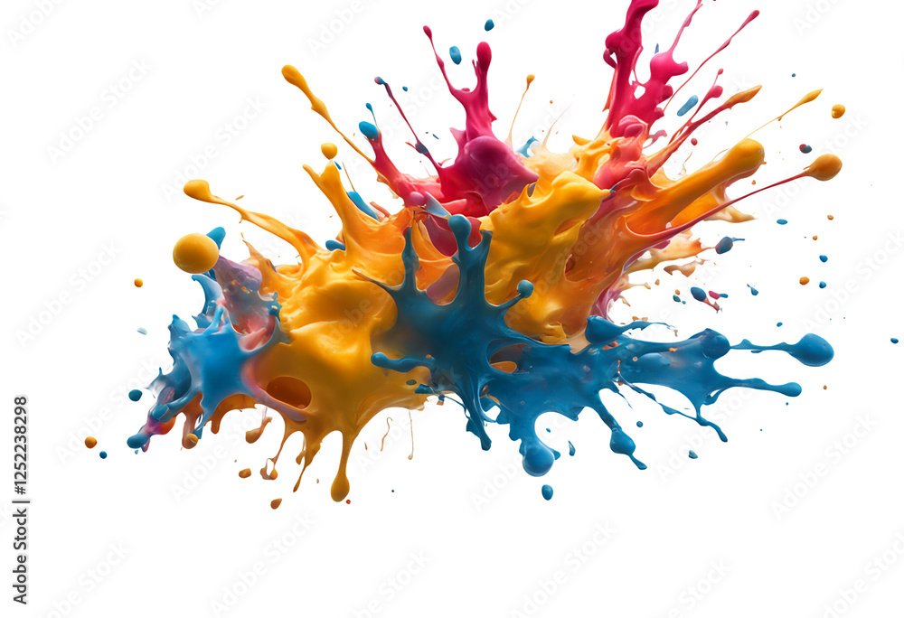 paint abstract white art colours dripped draw flow fluid splash splashing painting blue drip red colourful palette background high-coloured colorful isolated wave liquid water green many-coloured
