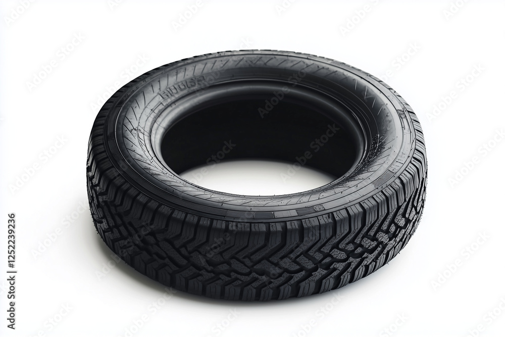 Rubber tire isolated on white Rubber tire isolated on white