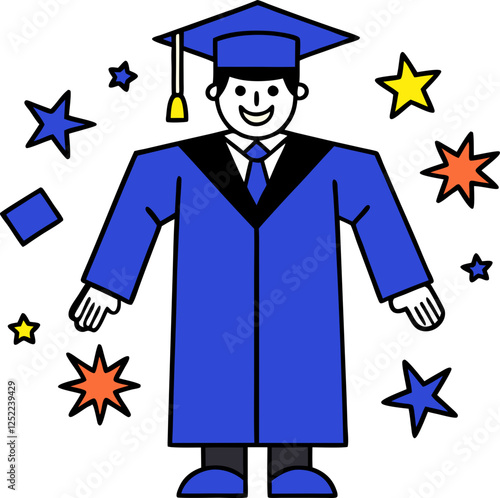 graduation illustration