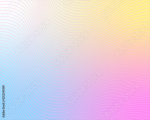 Pastel tint gradient background with wavy lines texture