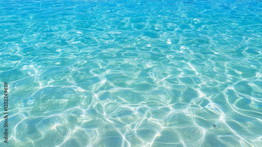 Obraz premium A clear view of sparkling turquoise water, showcasing the beauty of aquatic environments.